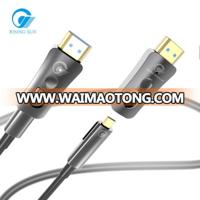 RISING SUN High Quality Connect DA to DA HDMI 2.0v/2.1v Active Fiber Optic Cable 18/48Gbps 4K/8K@60Hz