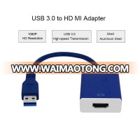 Male-Female Video Adapter USB 3.0 to HD/MI Graphics Convertor Cable