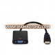 HDMI Adapter HDMI Cable Male VGA Converter Female HDMI TO VGA 1080P with Audio Port